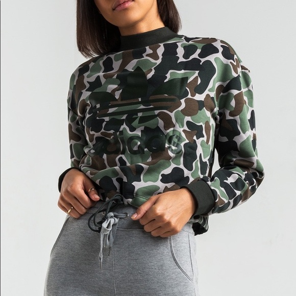 Adidas Crop Tie Sweatshirt - Picture 5 of 5